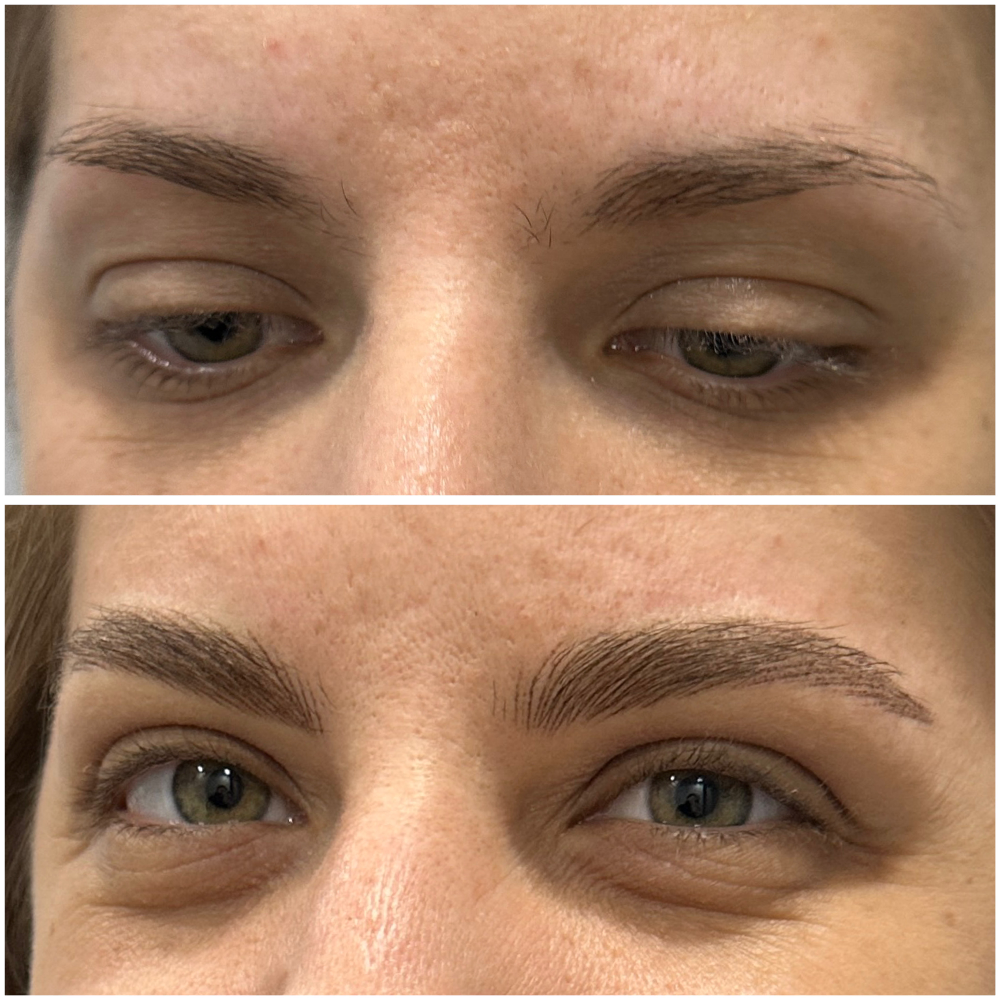 Natural Brows Before Nano Hair Strokes