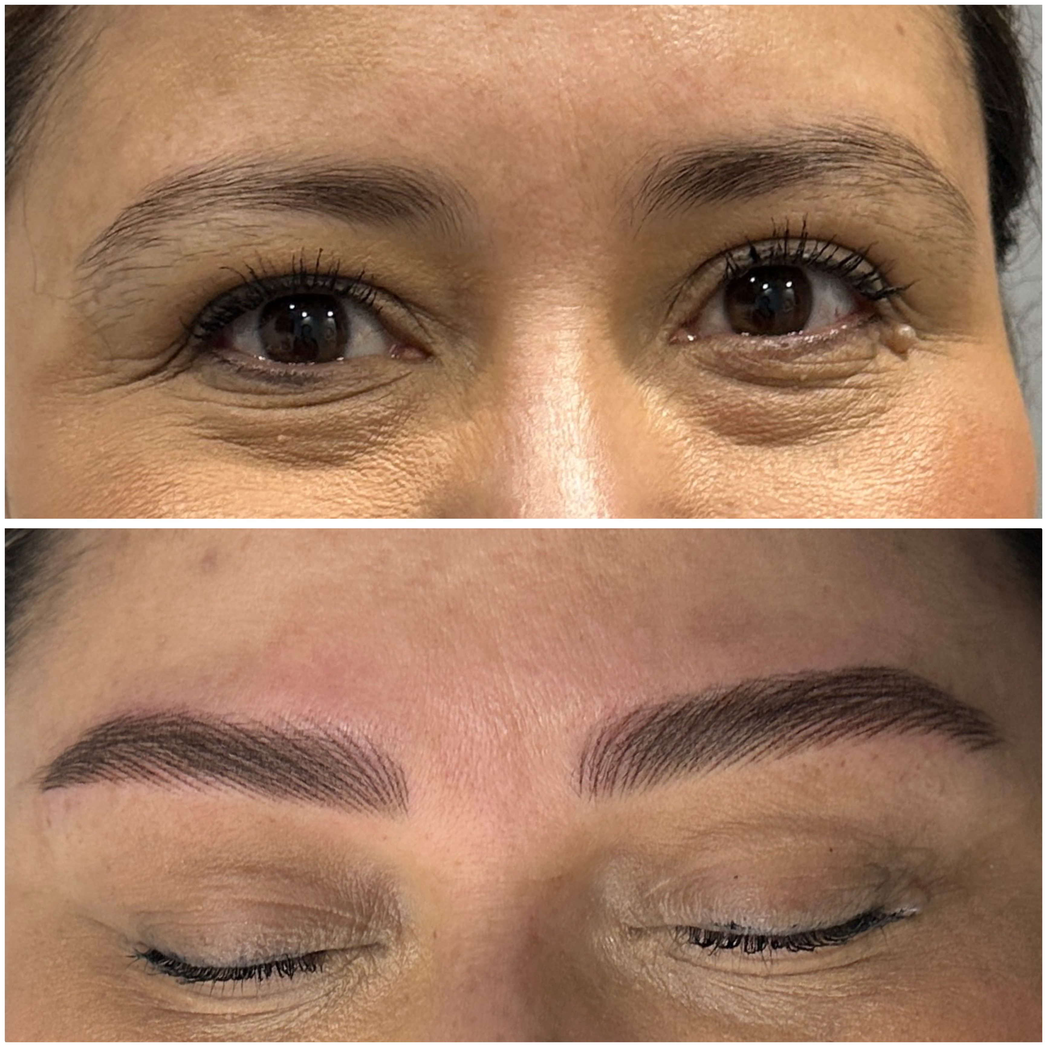 Brows Before Hair Strokes Treatment