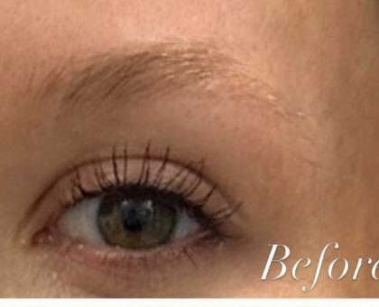 Sparse Brows Before Powder Brows